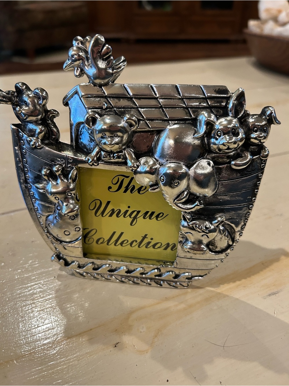 Silver Noah's Ark Picture Frame